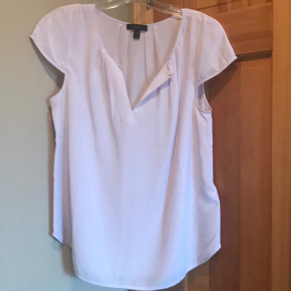 J Crew Lavender Silk Blouse Size 8